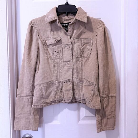 B.B. Dakota Women's Tan Corduroy Jacket Size S Long Sleeve - Picture 1 of 8